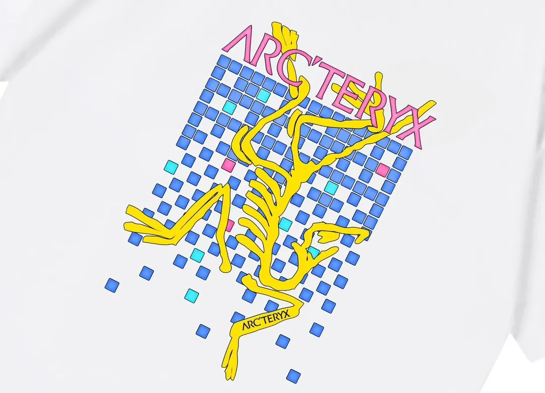 ARC TERYX 2025New Arrival logo Same Style t 100％ 32 ：White Size：XS-L